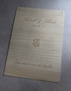 Welkomstbord met gravure (groot)