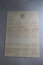Welkomstbord met gravure (groot)
