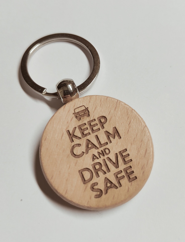 Sleutelhanger 'Keep calm and drive safe'