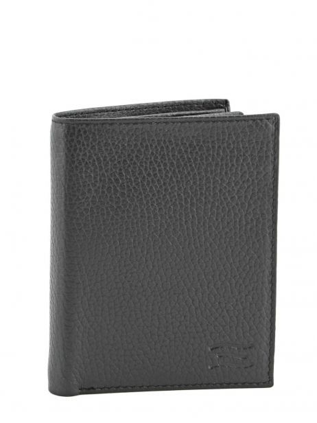 Crinkels - Portefeuille in leder - Black (recht model)