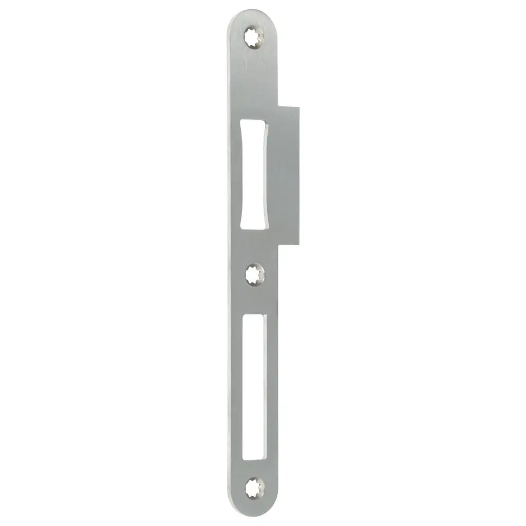 BKS B-90000-60 Sluitplaat met Lap | Inox | Rechts of links | F24 | Afgerond