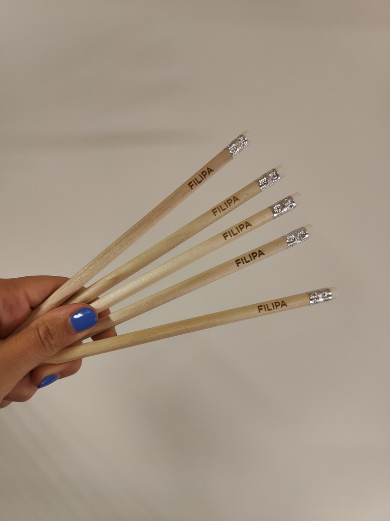 Houten potlood met gom