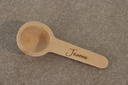 Houten lepeltje met gravure