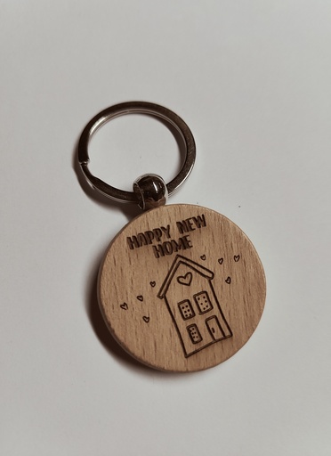 Sleutelhanger 'Happy new home'