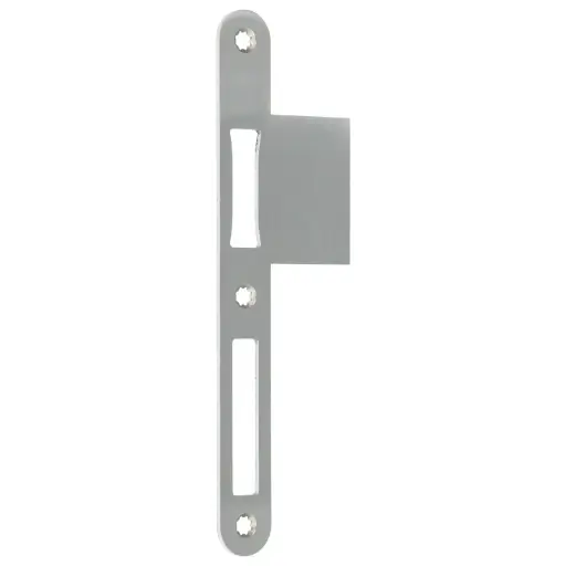BKS B-90000-61 Sluitplaat met Lap | Inox | Rechts of links | F24 | Afgerond