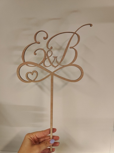 Gepersonaliseerde taarttopper 'Infinity'